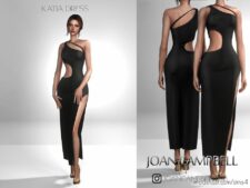 Sims 4 Elder Clothes Mod: Katia Dress (Featured)