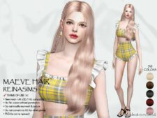 Sims 4 Female Mod: 77 Maeve Hair (Image #2)