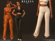 Sims 4 Elder Clothes Mod: Helena SET (Featured)