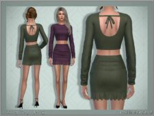 Sims 4 Female Clothes Mod: Abby SET (Featured)