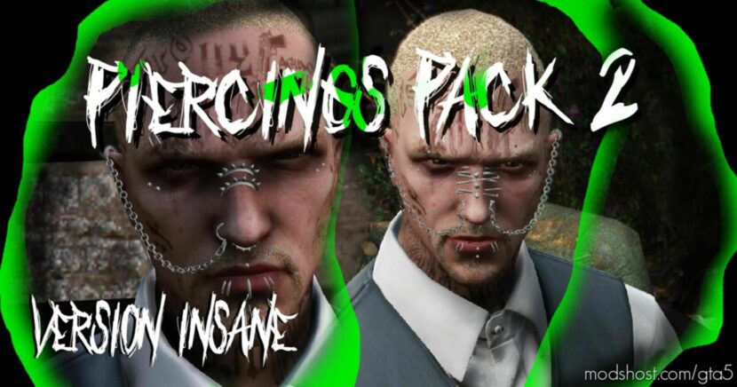 GTA 5 Player Mod: Insane Piercings Pack For MP Male And Female (Featured)