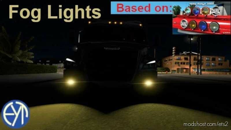 ETS2 Part Mod: Truck Bumpers FOG Lights 1.47/1.48 (Featured)