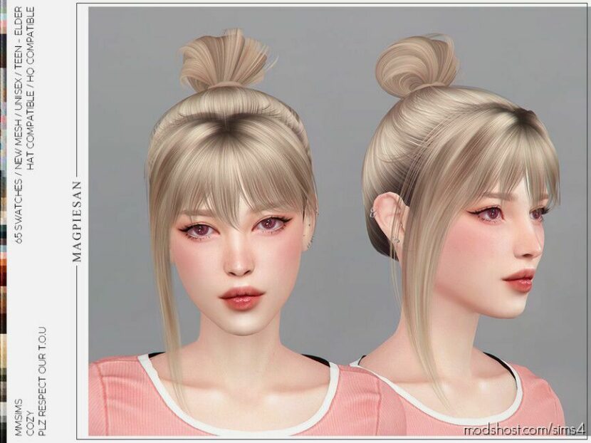 Sims 4 Female Mod: Cozy Hair (Featured)