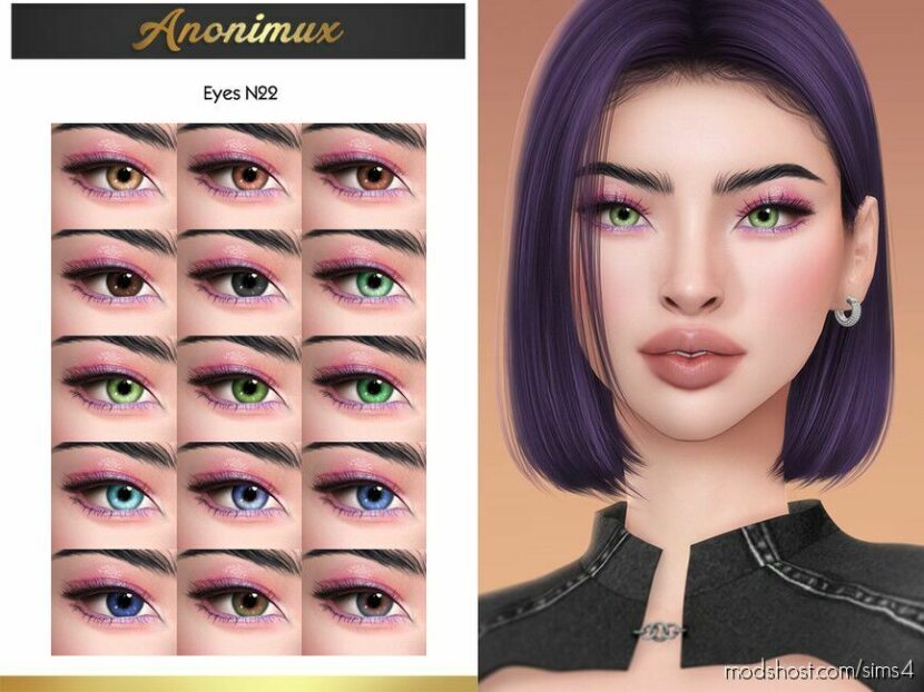 Sims 4 Male Mod: Eyes N22 (Featured)