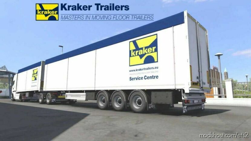 ETS2 Mod: Kraker Walkingfloor Trailer V2.2.1 (Featured)