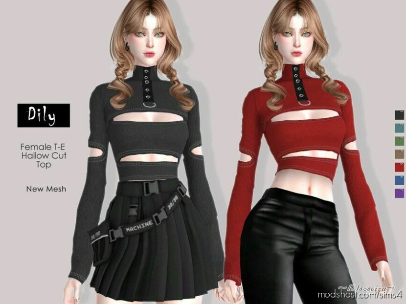 Sims 4 Adult Clothes Mod: Dily – Female TOP (Featured)