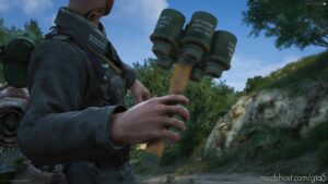 GTA 5 Weapon Mod: M24 Anti-Tank Grenade (Stiehlhandgranate 24) (Image #4)