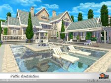 Sims 4 House Mod: Villa Laddalan No CC (Featured)