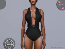 Sims 4 Teen Clothes Mod: June In Positano Collection – Swimsuit II (Image #2)