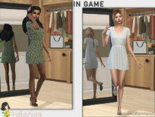 Sims 4 Dress Clothes Mod: Sara Dress (Image #2)