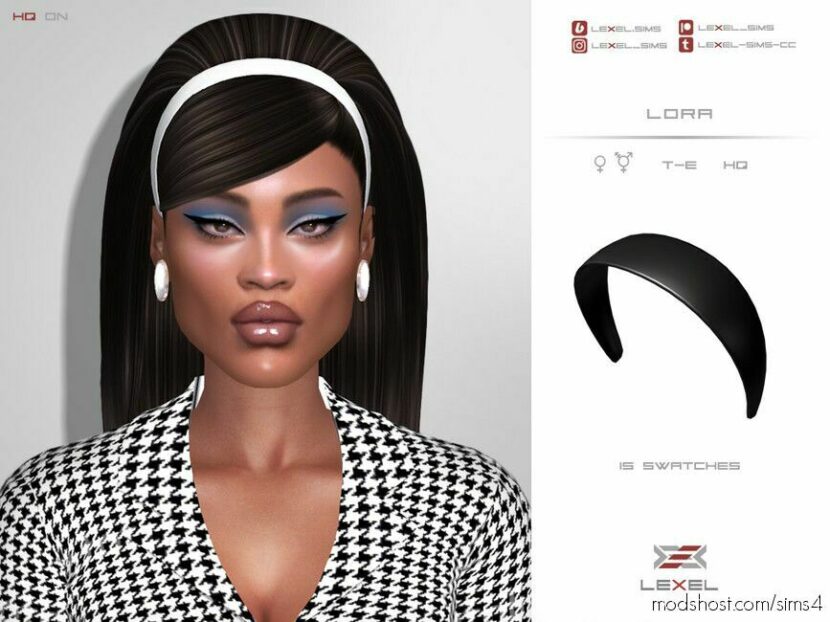 Sims 4 Female Accessory Mod: Lora Hair Band (Featured)