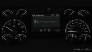 ATS Volvo Interior Mod: SCS Volvo VNL 2018 Improved Dashboard 1.47 (Image #2)