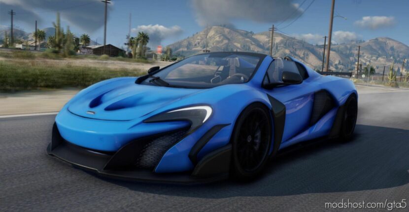 GTA 5 McLaren Vehicle Mod: 675LT Spider FAB Design (Featured)