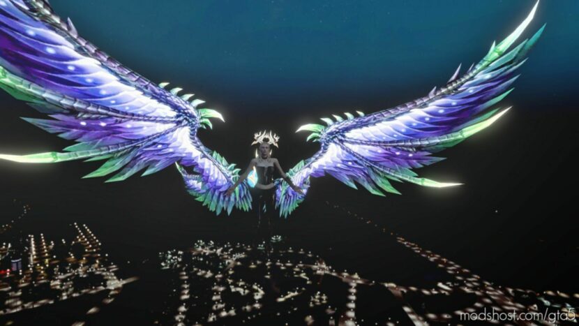 GTA 5 Player Mod: Emissive Wings Pack Add-On (Featured)