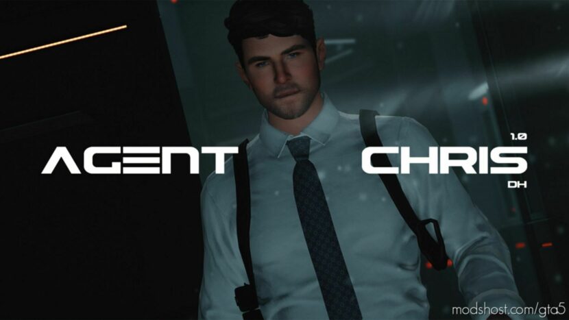 GTA 5 Player Mod: Agent Chris V1.0 Add-On PED Fivem (Featured)