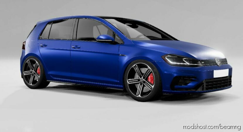 BeamNG Volkswagen Car Mod: Golf MK7 V1.6 (Featured)