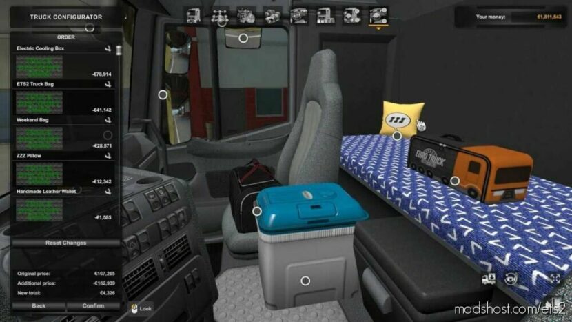 ETS2 Mod: BIG Discounts ON Trucks By Choosing Interior Decorations (Featured)