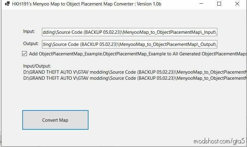 GTA 5 Tool Mod: Menyoo Map To Object Placement Map Converter (Featured)