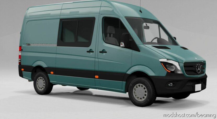 BeamNG Mercedes-Benz Car Mod: Sprinter V3.1 0.29 (Featured)