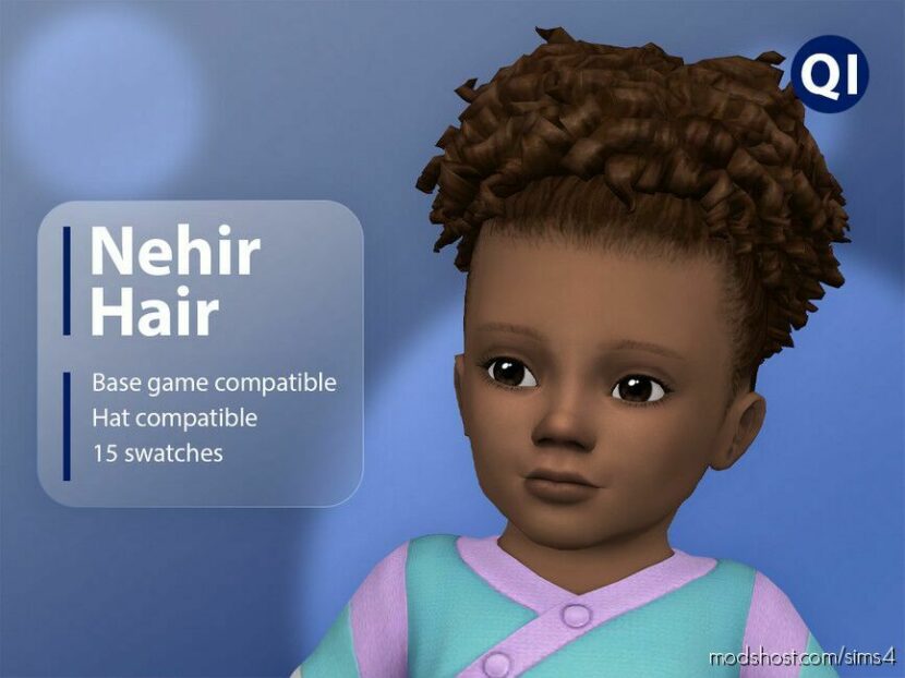 Sims 4 Kid Mod: Nehir Hair (Featured)