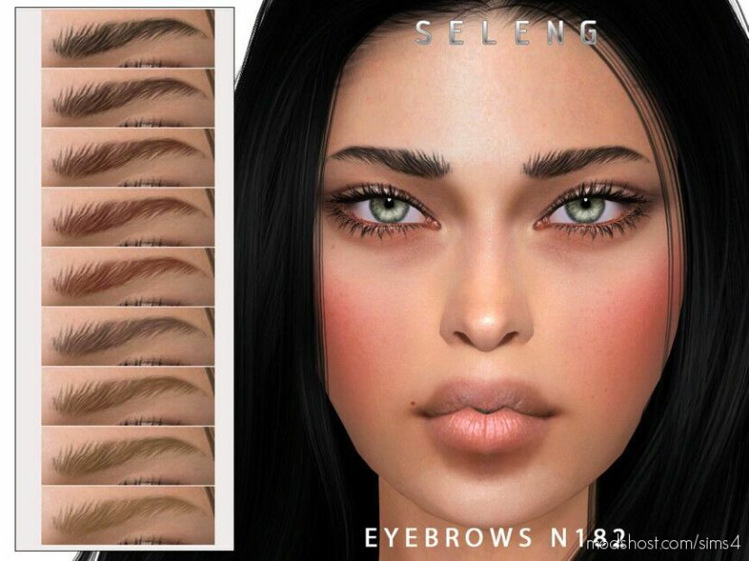 Sims 4 Female Hair Mod: Eyebrows N182 (Featured)