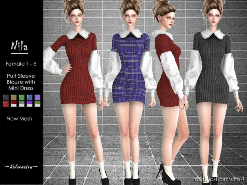 Sims 4 Female Clothes Mod: Nila – Outfit (Featured)