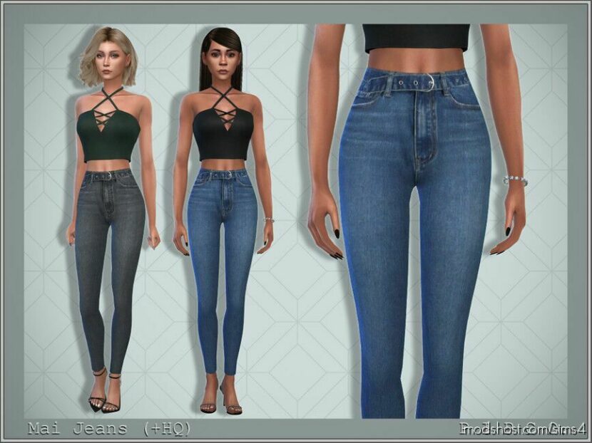 Sims 4 Teen Clothes Mod: MAI Jeans. (Featured)