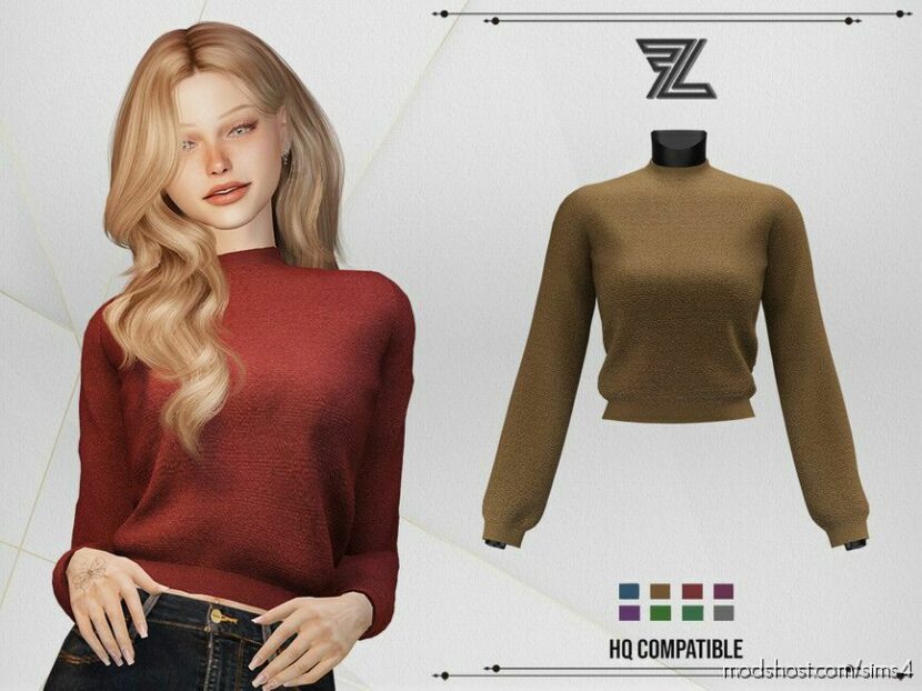 Sims 4 Teen Clothes Mod: Valery TOP (Featured)