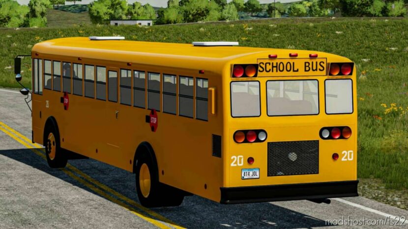 FS22 Car Mod: School BUS (Featured)