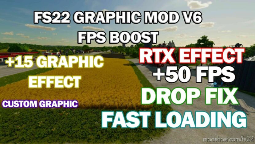 FS22 Mod: Graphic Mod And FPS Boost +50 FPS V7.0 (Featured)