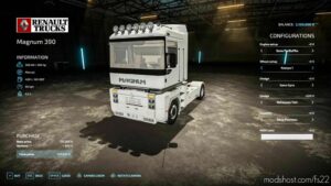 FS22 Renault Truck Mod: Magnum 390 (Image #3)