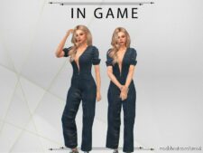 Sims 4 Female Clothes Mod: Hera Jumpsuit (Image #2)