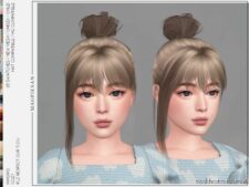 Sims 4 Female Mod: Cozy Hair For Child (Featured)