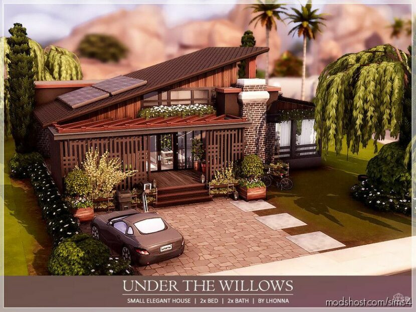 Sims 4 House Mod: Under The Willows NO CC (Featured)