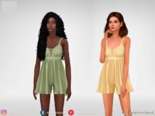 Sims 4 Everyday Clothes Mod: Loose Shorts Overalls (Image #2)