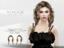 Sims 4 Female Hair Mod: Wings Natural Double Twist Braid ES0620 (Featured)