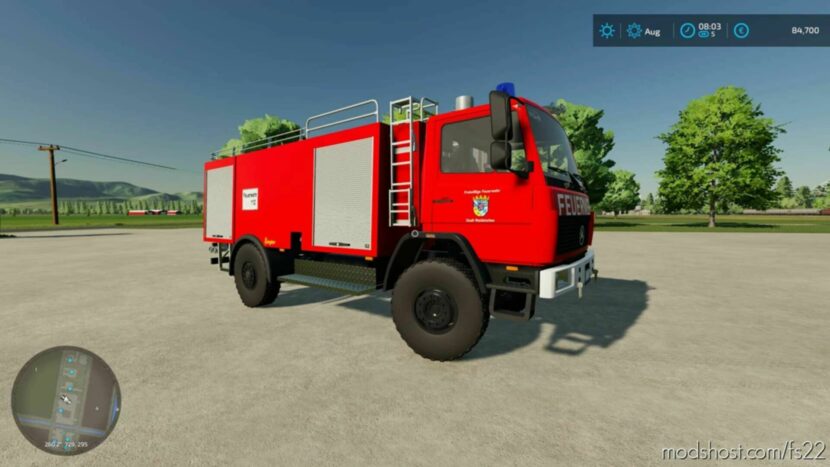 FS22 Mercedes-Benz Vehicle Mod: Mercedes Benz LK 1124 AFE Ziegler TLF 16/45 (Featured)