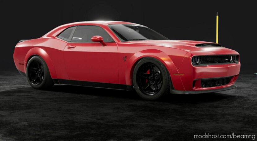 BeamNG Dodge Car Mod: 2015 – 2021 Dodge Challenger SRT Hellcat 0.29 (Featured)