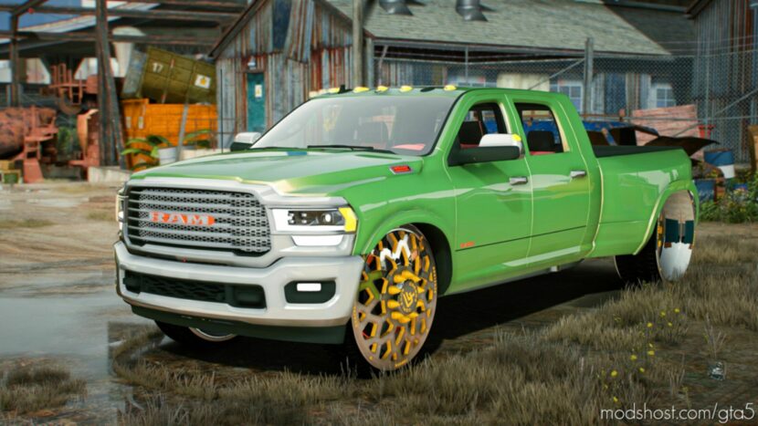 GTA 5 Dodge Vehicle Mod: RAM 3500HD Donk 2019 (Featured)