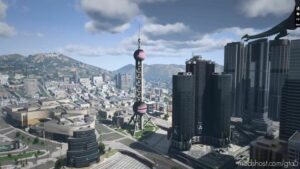 GTA 5 Map Mod: Oriental Pearl TV Tower Tower In Shanghai Add-On V1.1 (Image #5)