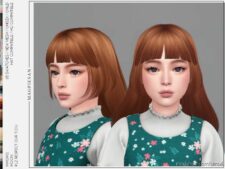 Sims 4 Female Mod: Moon Hair For Child (Featured)