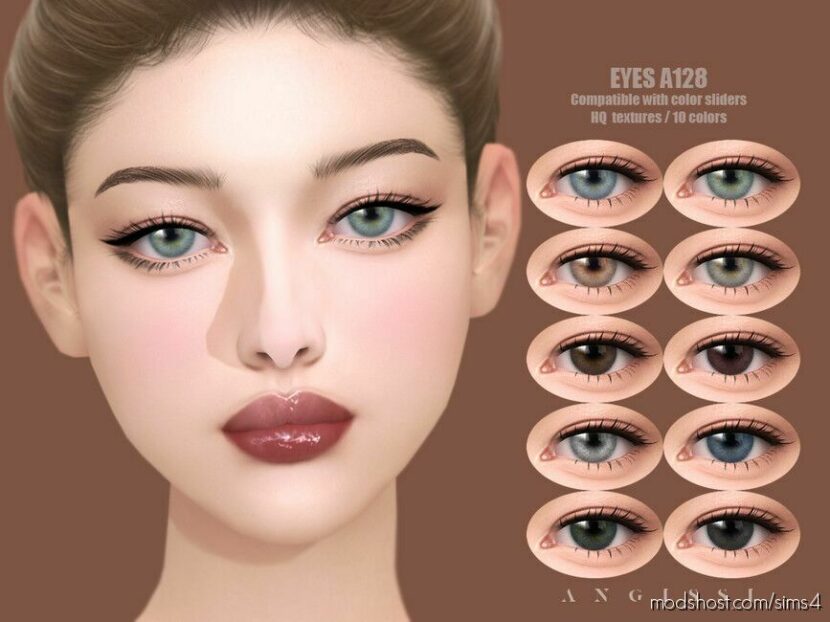 Sims 4 Female Mod: Eyes A128 (Featured)