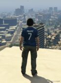 GTA 5 Player Mod: Messi, Mbappe, Neymarjr, Ramos, Hakimi 2022/2023 T-Shirts For MP Male (Image #3)