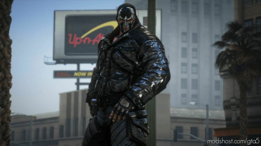 GTA 5 Player Mod: Bane – Batman Arkham Origin (Featured)