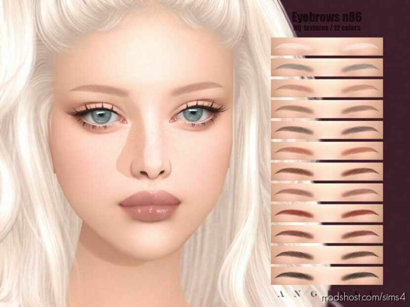 Sims 4 Female Hair Mod: Eyebrows N86 (Featured)