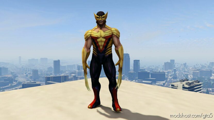 GTA 5 Player Mod: Wolverine Marvel Future Fight (Featured)