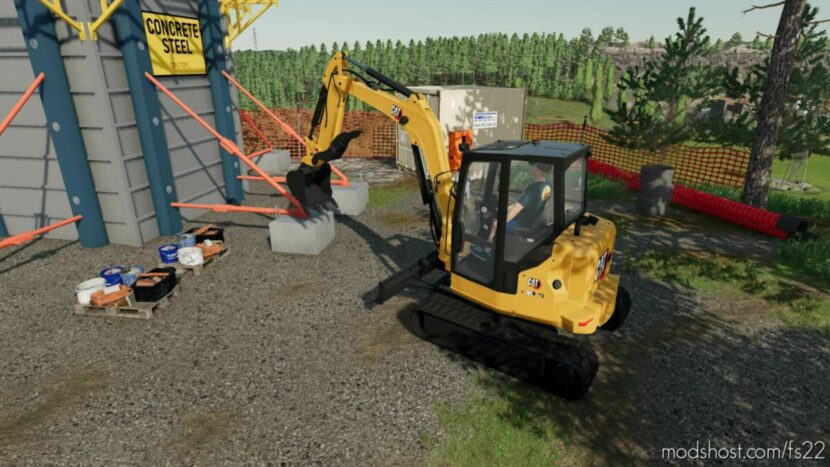 FS22 Caterpillar Forklift Mod: CAT 305 NG (Featured)