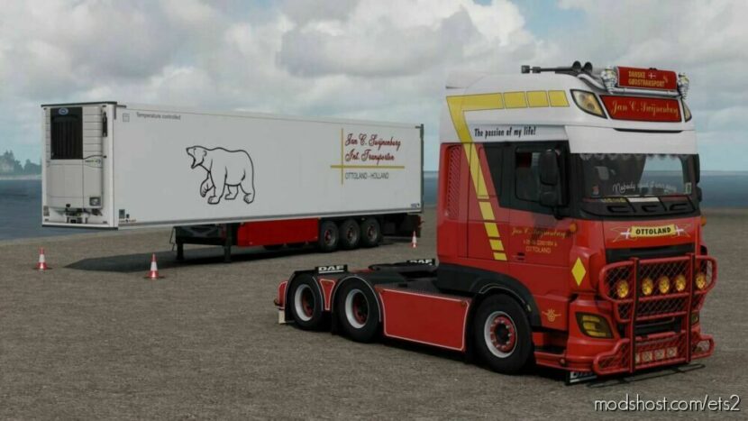 ETS2 DAF Truck Mod: XF106 510 JAN C. Swijnenburg V1.12A (Featured)