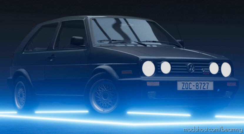 BeamNG Volkswagen Car Mod: Golf MK2 0.29 (Featured)