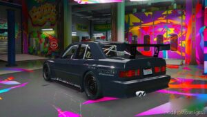 GTA 5 Mercedes-Benz Vehicle Mod: 190E Rocket Bunny (Image #2)